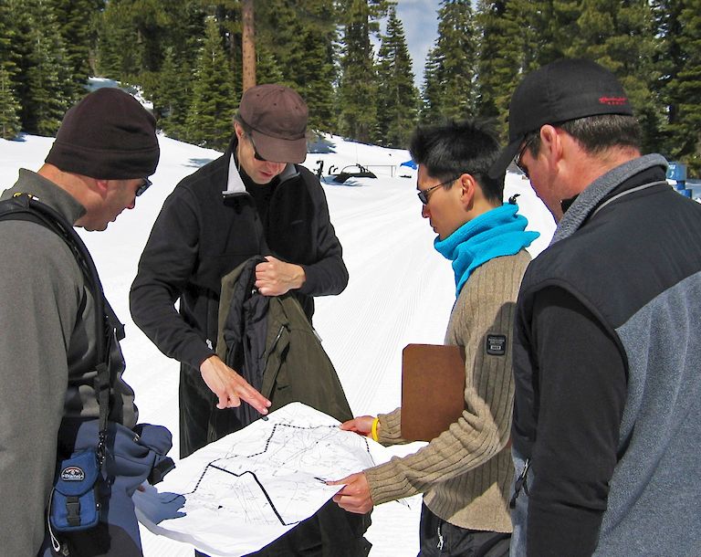 Mark Hornberger and team at the Ritz-Carlton Lake Tahoe site.